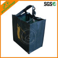 Promotional Non Woven 6 Wine Bottle Bag for champagne